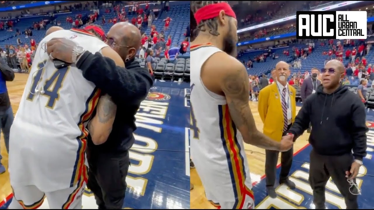 Birdman Whispers In Brandon Ingrams Ear After Winning Playoffs