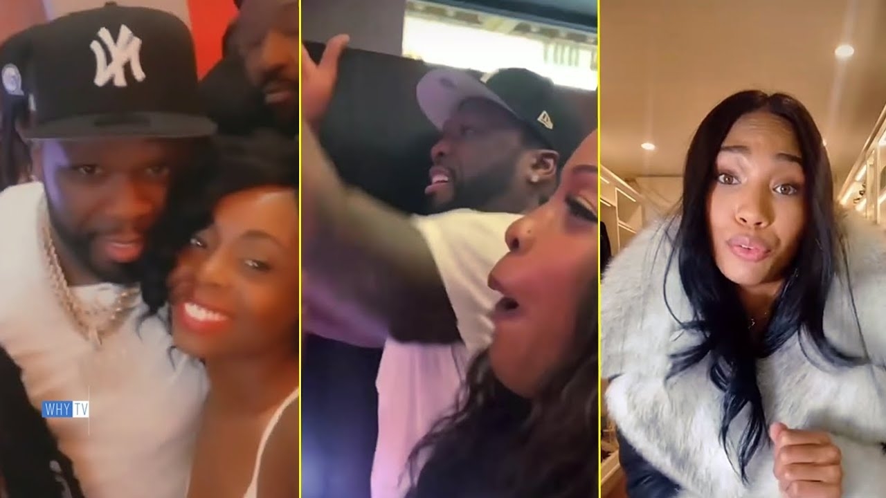 50 Cent Playing Basketball With Female Fan And His Girlfriend Cuban Link Getting Jealous