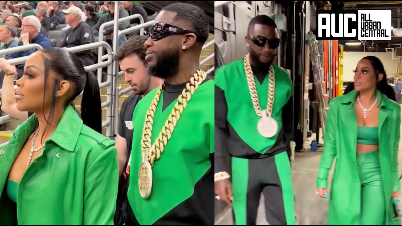 Gucci Mane And Wife Get Presidential Treatment At Bucks Celtics Playoff Game