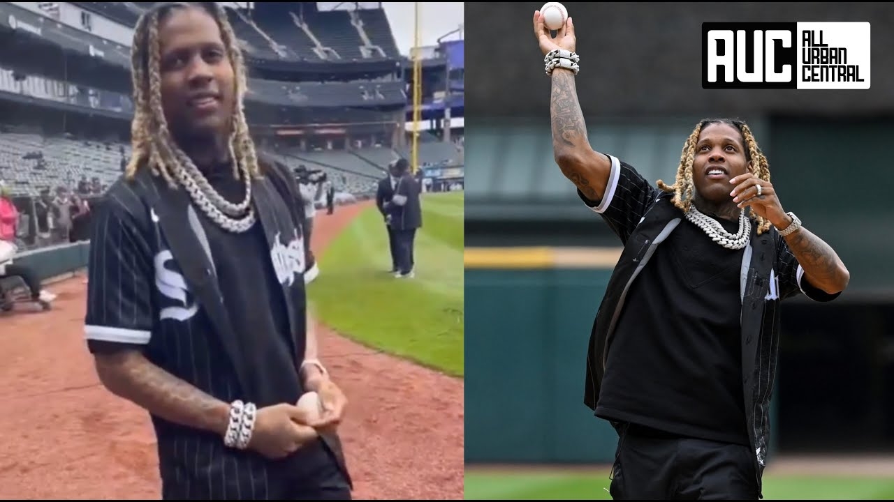 Lil Durk Throws First Pitch At White Sox Game Brings 20 College Students With Him