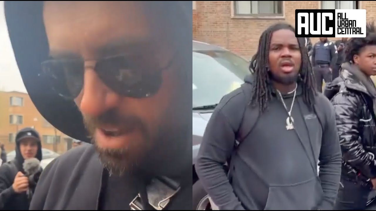 Adam 22 Gets Pressed For A Stick While Visiting O Block With AD & Fredo Bang