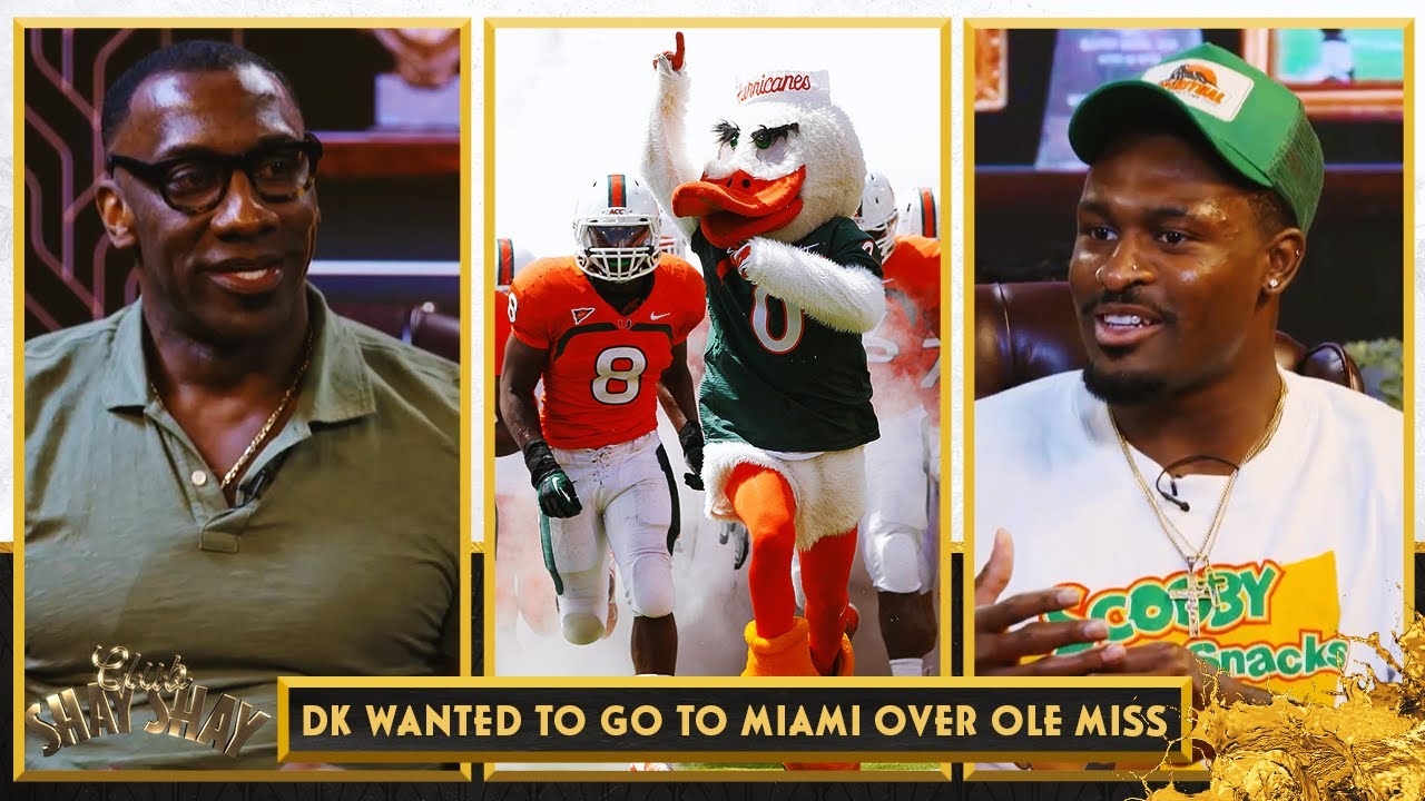 DK Metcalf wanted to go to the University of Miami over Ole Miss Football | CLUB SHAY SHAY
