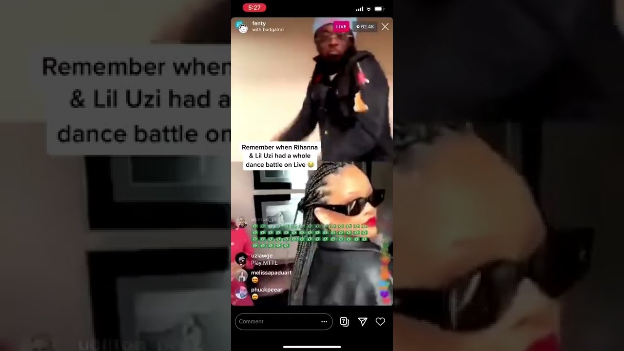 Rihanna & Lil Uzi Vert Had A Full Dance Battle On IG Live