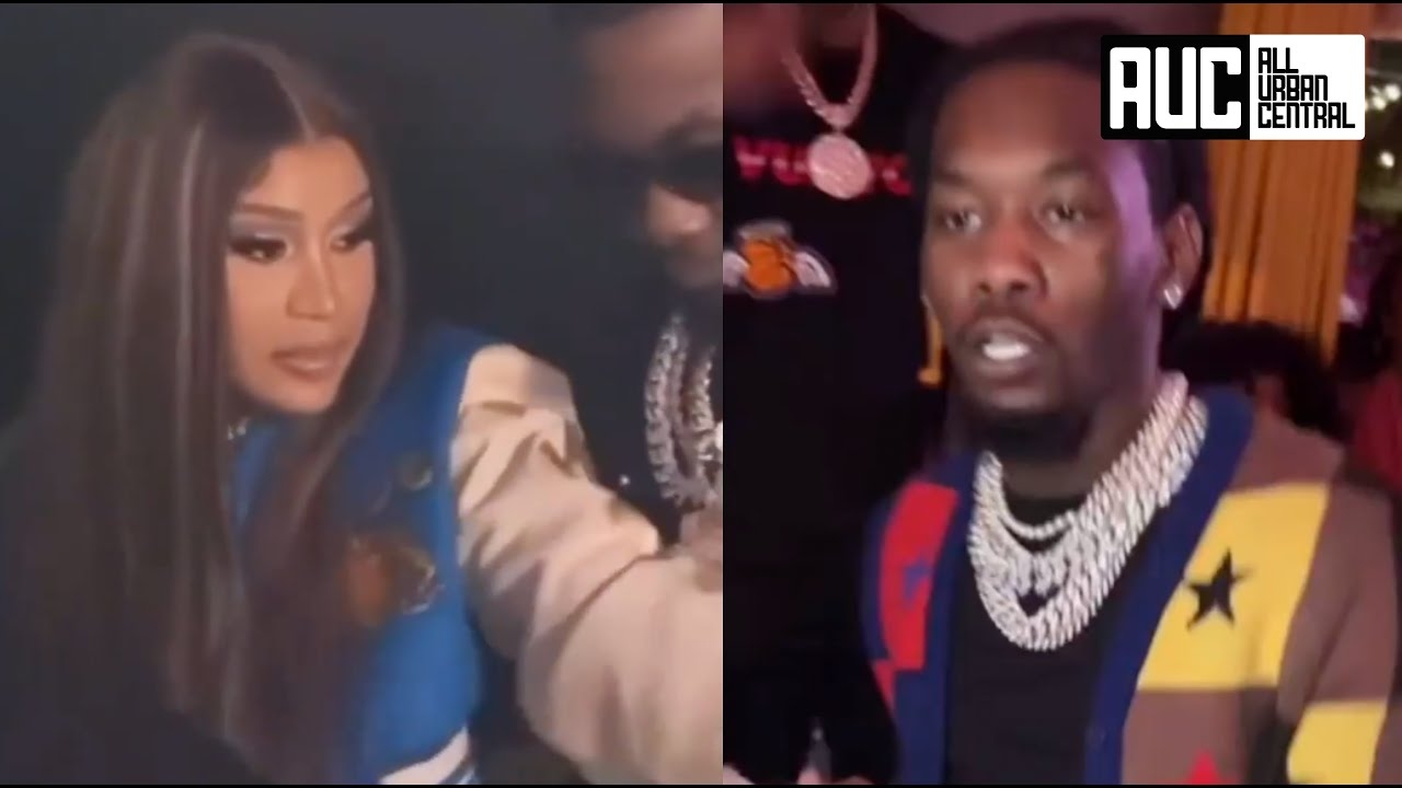 Cardi B Offset Looking Nervous After Hearing Nicki Minaj Just Walked In Building