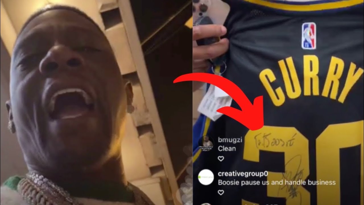 Boosie Loses It After Steph Curry Autographs Jersey