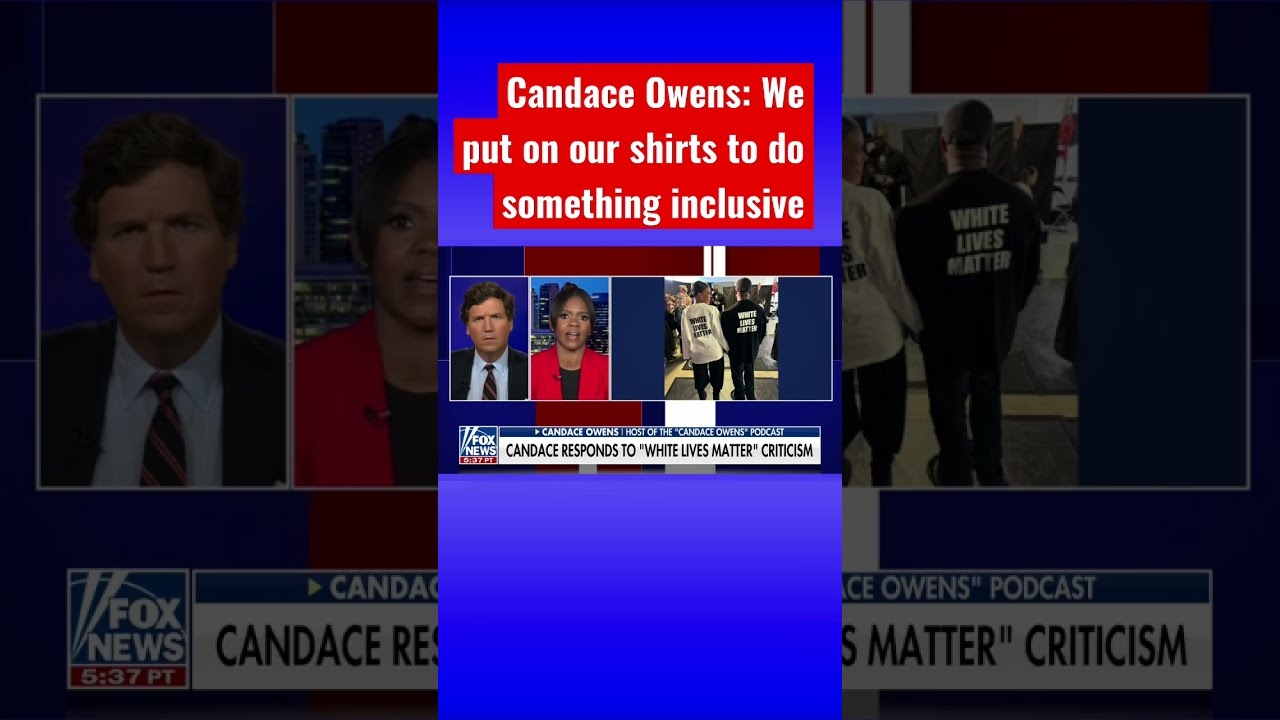 Candace Owens responds to ‘White Lives Matter’ T-shirt controversy #shorts