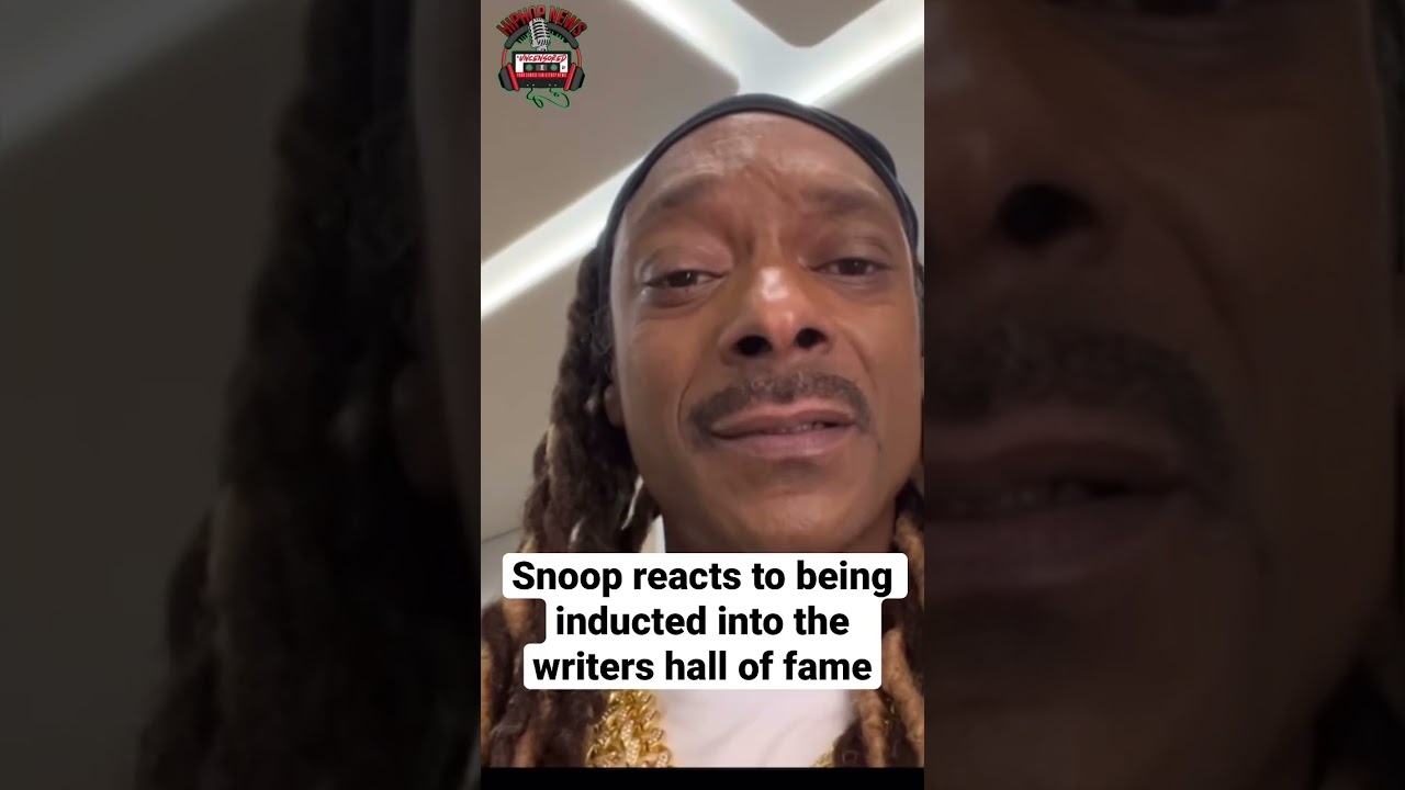 Snoop Dogg reacts to be inducted into the writers hall of fame