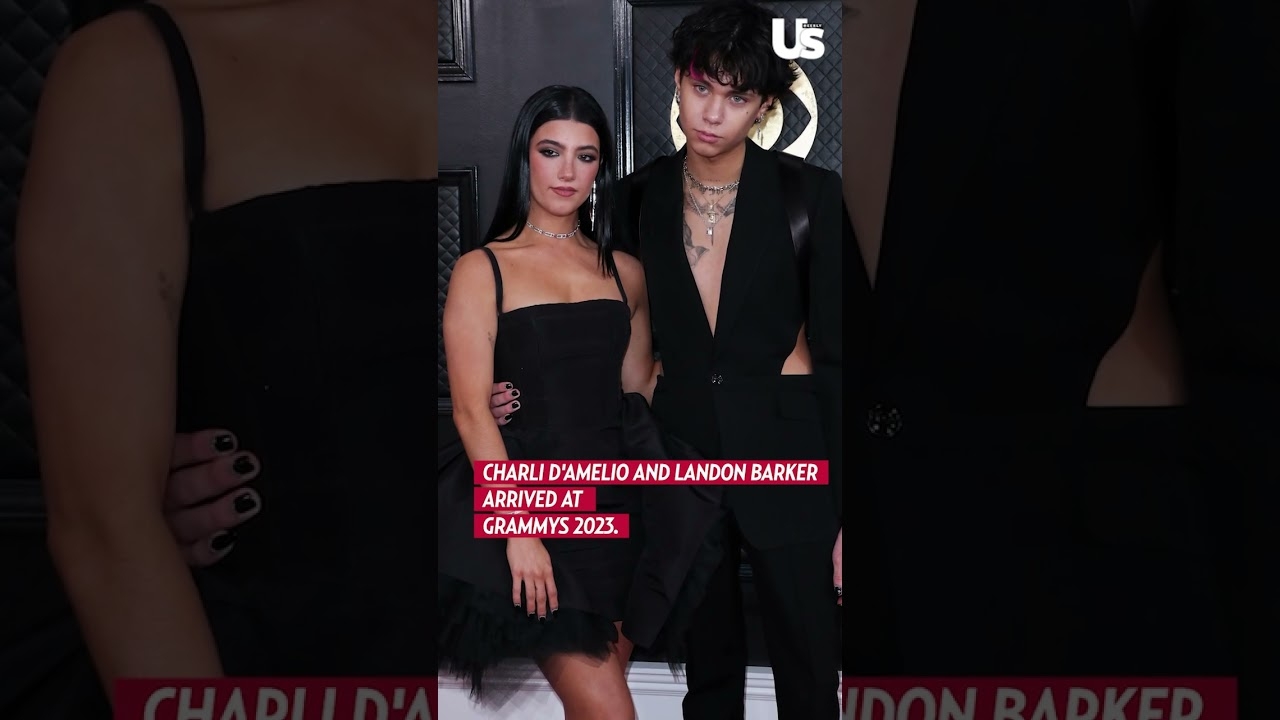 Charli D'Amelio & Landon Barker At Grammy Awards 2023 #Grammys #Shorts #grammyawards