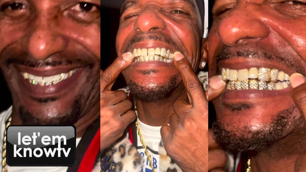 Charleston White Just Made His First Jewelry Purchase In 2023, Flexing His New Diamond Grillz