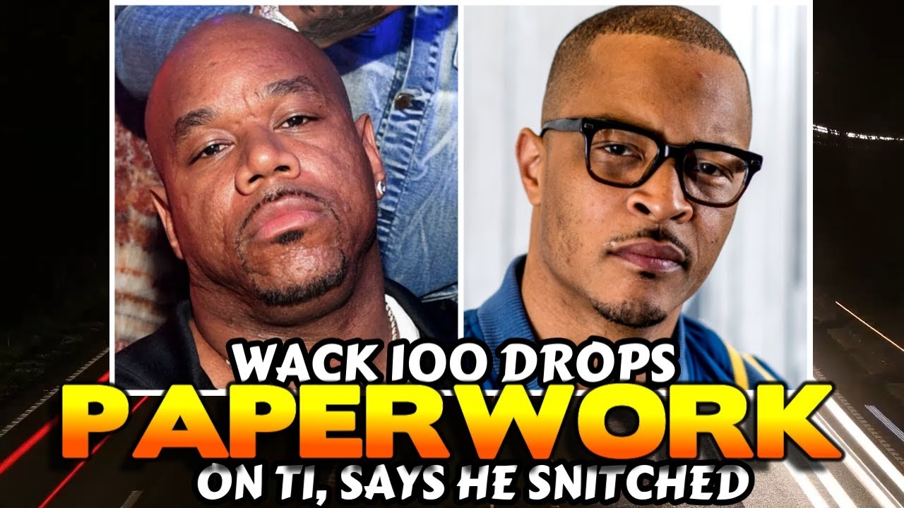WACK 100 DROPS TI'S PAPERWORK DETAILING THE EVENTS LEADING TO HIS ARREST. WACK 100 CLUBHOUSE