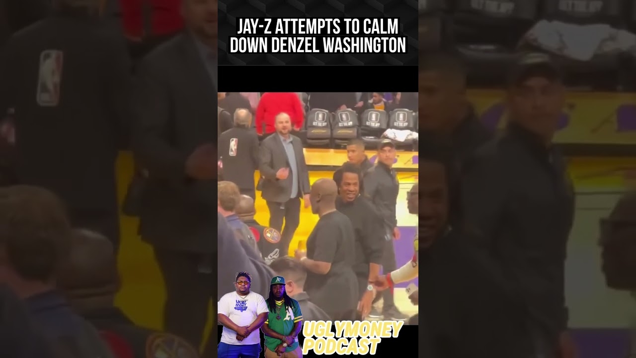 Jay-Z attempts to calm down Denzel Washington