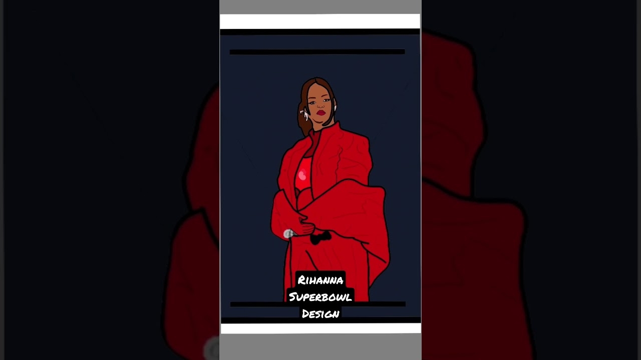 Rihanna Superbowl Design #rihanna