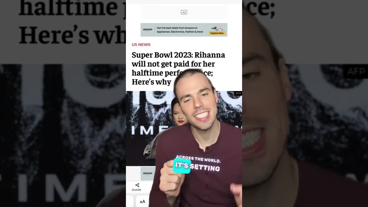 Rihanna DID NOT get paid for her Super Bowl halftime performance!! #rihanna #superbowl #artist