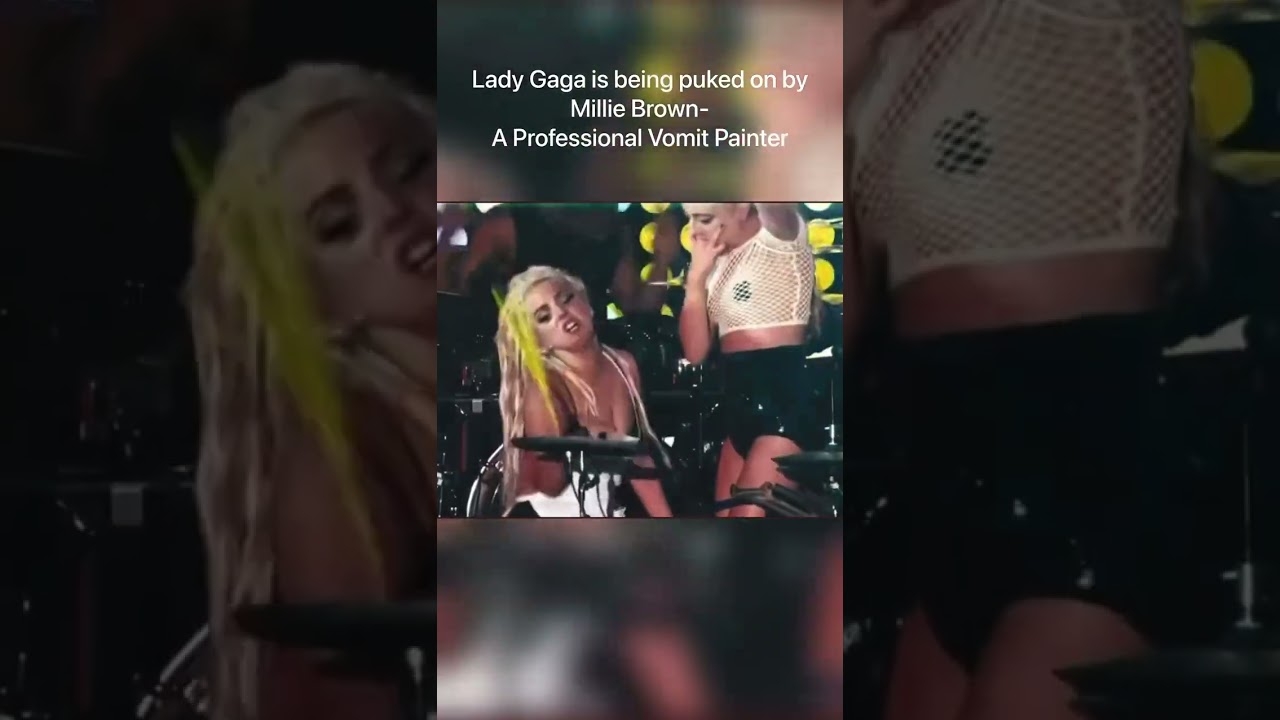 have you seen this? Puking on Lady Gaga #ladygaga #superbowl #rihanna #funnyshorts #popmusic #gross