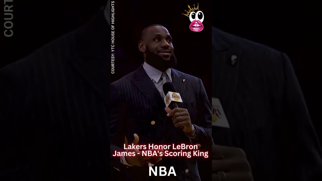 LAKERS HONOR LEBRON JAMES THE NEW NBA'S ALL TIME SCORING KING