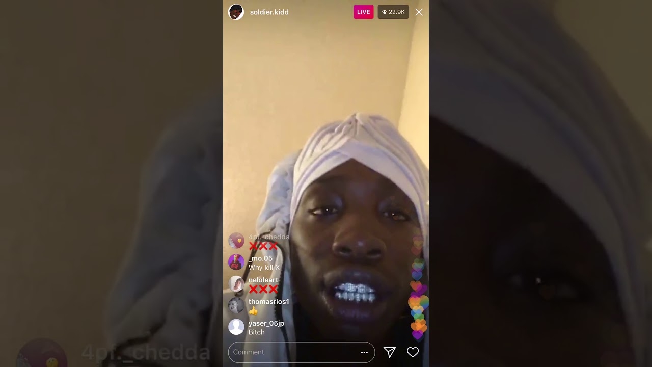 SOLDIER.KIDD TALKS ABOUT XXXTENTACION ON INSTA LIVE [FULL VIDEO]