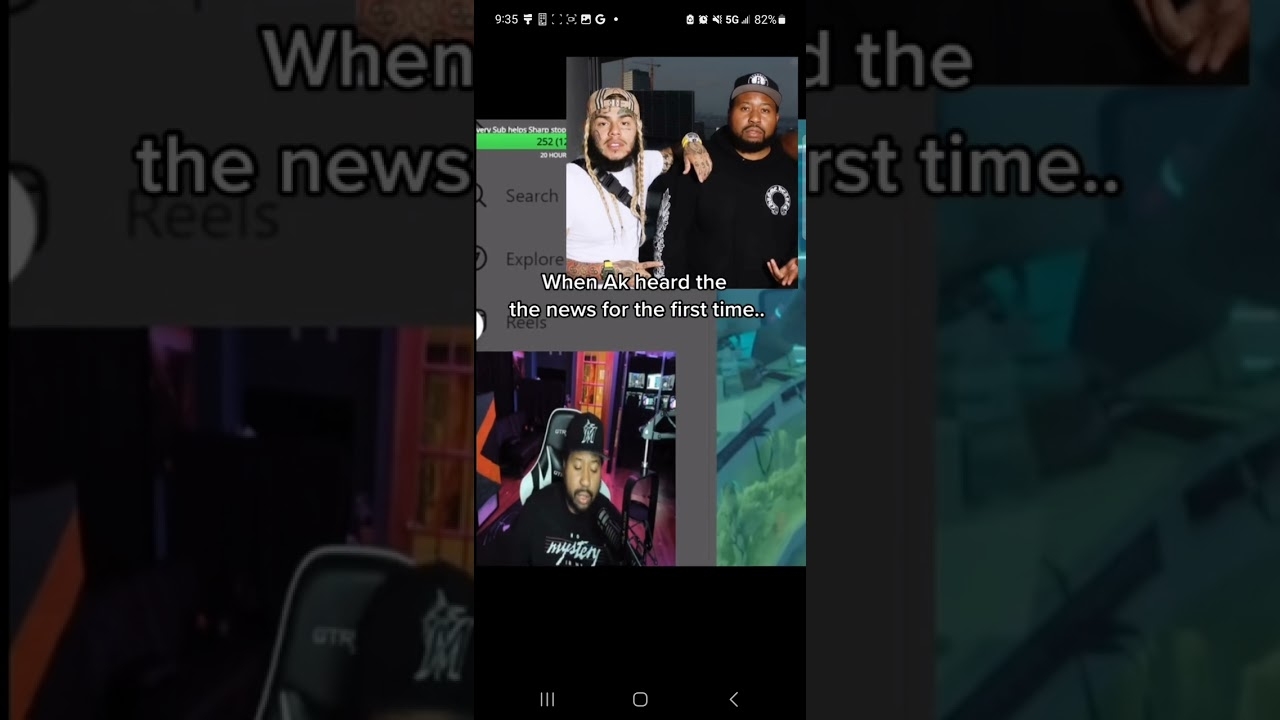 Dj Akademiks reacts to 69 fight. instantly scared #youtuber #6ix9ine