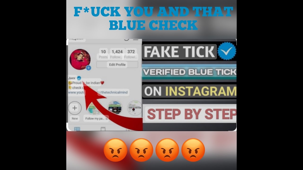 F*UCK YOU AND THAT BLUE CHECK