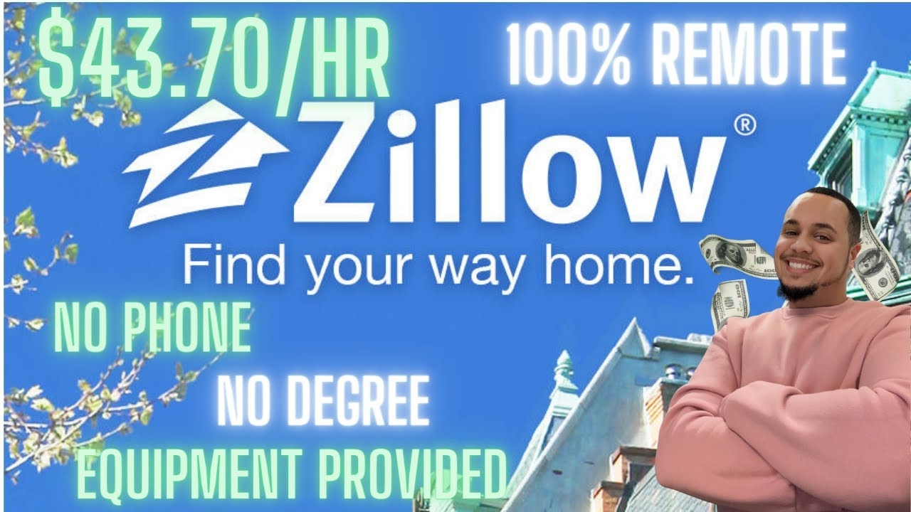 ZILLOW | $43.70/HR | NO PHONE |  FREE EQUIPMENT | #remotejobs  | #workfromhome  #shorts #laidoff