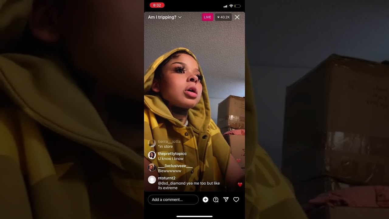 Chriseanrock says blue face is a real crip and he means what he says