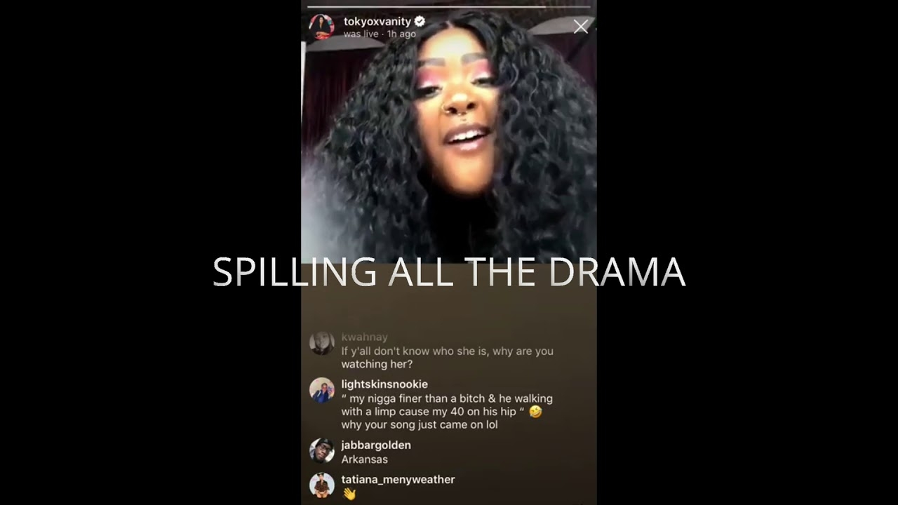 TOKYO ARGUING WITH CELINA POWELL ON INSTAGRAM LIVE