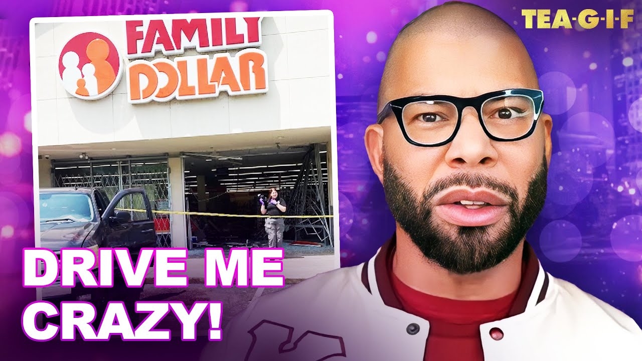 GF Drives Car Into Dollarstore Chasing BF After An Argument | Tea-G-I-F