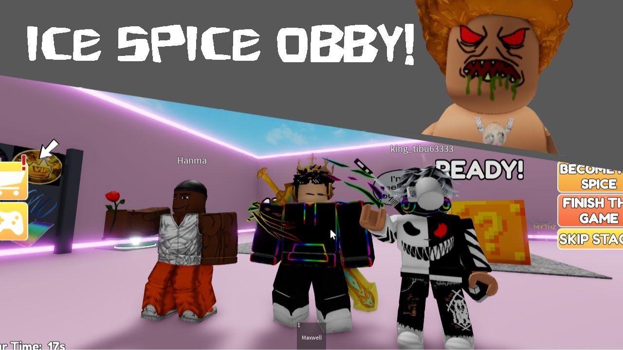 Racing Tibutibus And Tyrone Through The Ice Spice Obby!