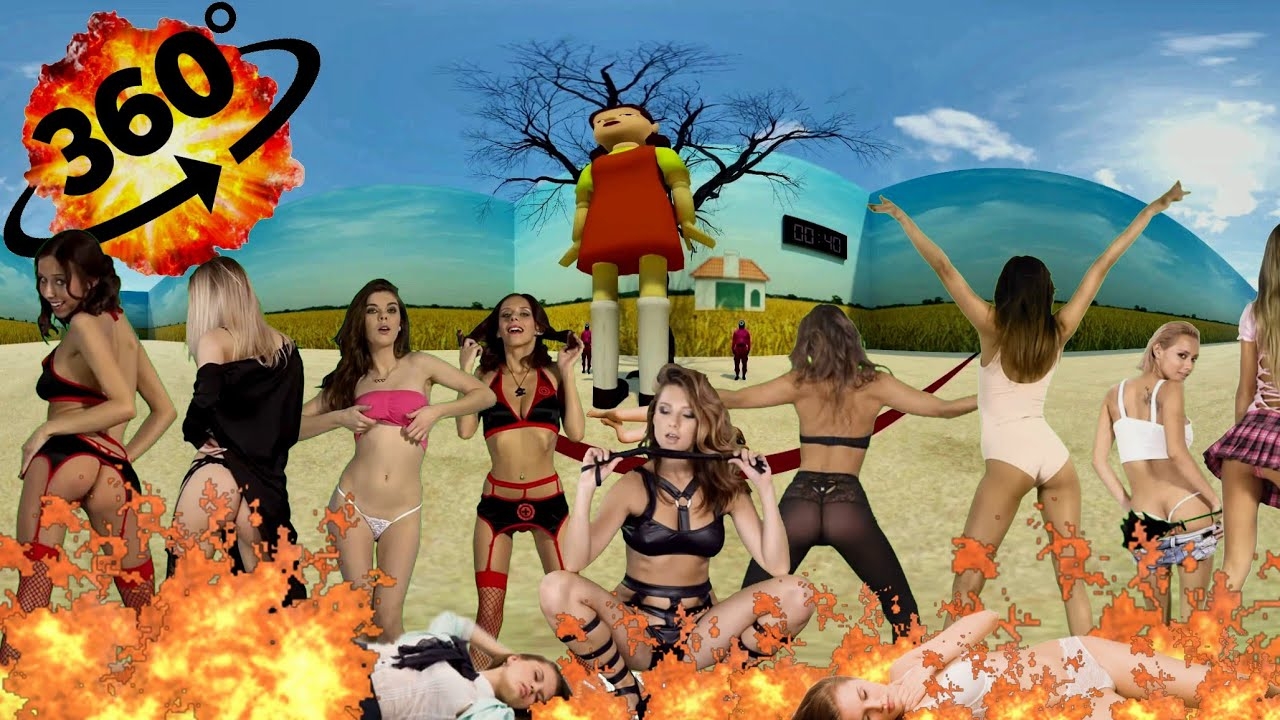 Squid Game with 11 Sexy girls (Music Vr 360)