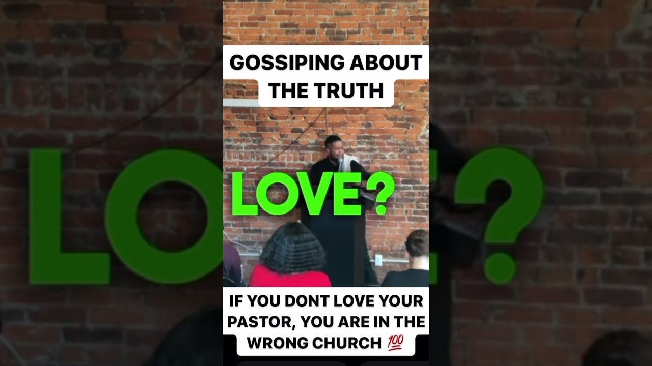 TAG YOUR PASTOR AND TELL THEM YOU LOVE THEM!  #truth #gossip #motivation #sermon #pastoroj