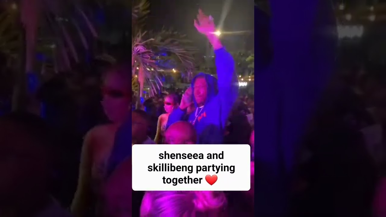 shenseea and skillibeng partying together