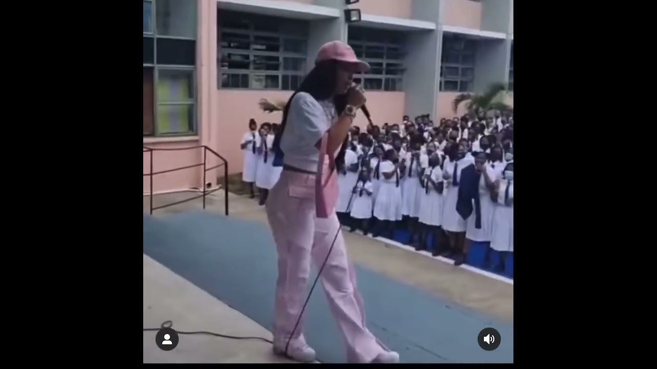 Shenseea at Immaculate high school
