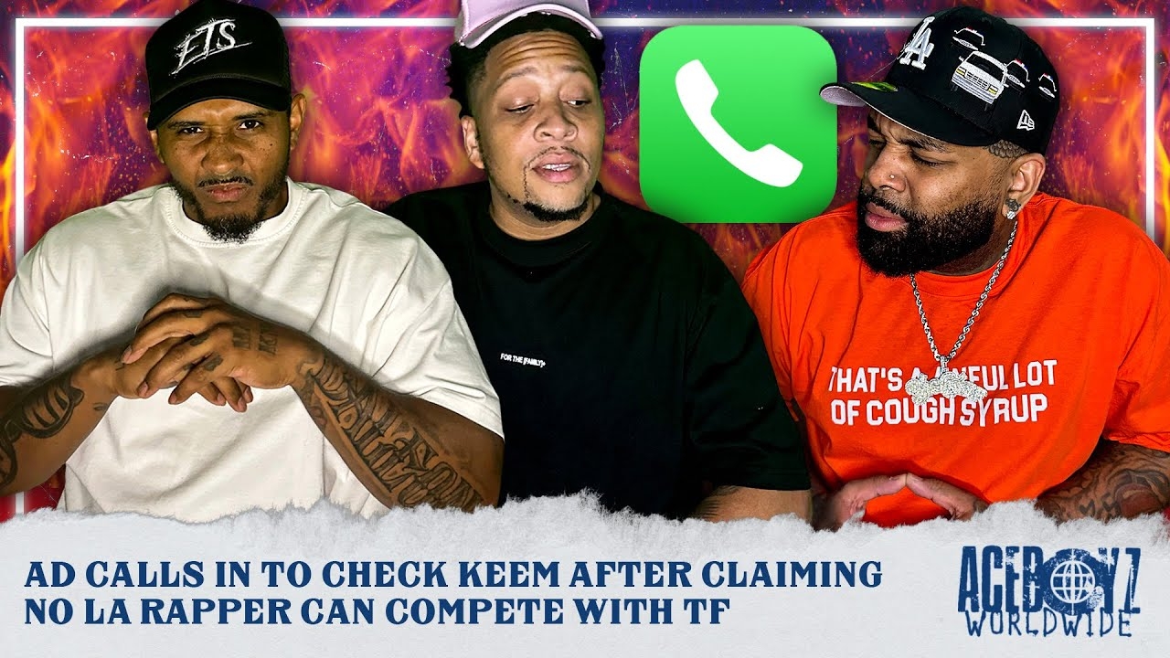 AD Calls In To Check Keem After Claiming No LA Rapper Can Compete With TF