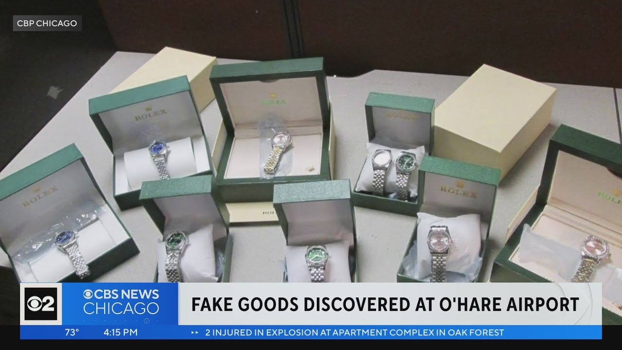 Counterfeit sunglasses, socks, watches found at O'Hare
