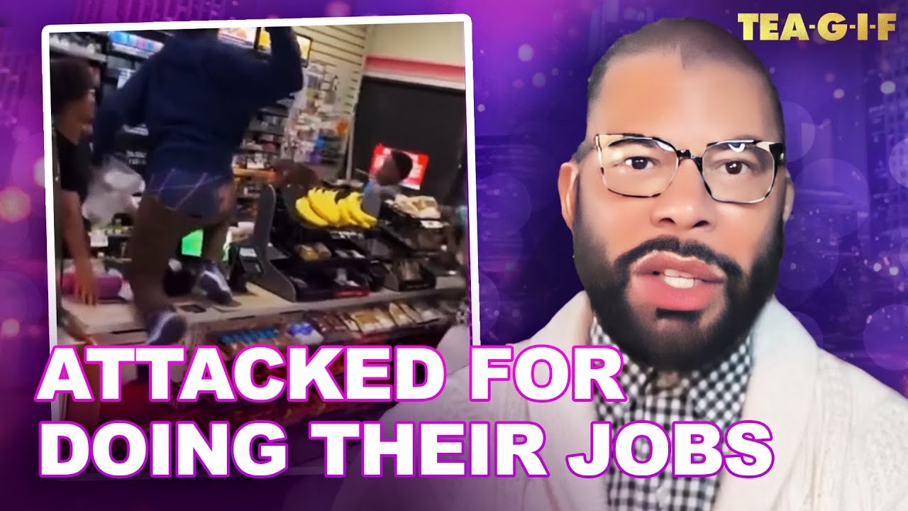 7/11 Employees Jumped By Group Of Teenagers | Tea-G-I-F