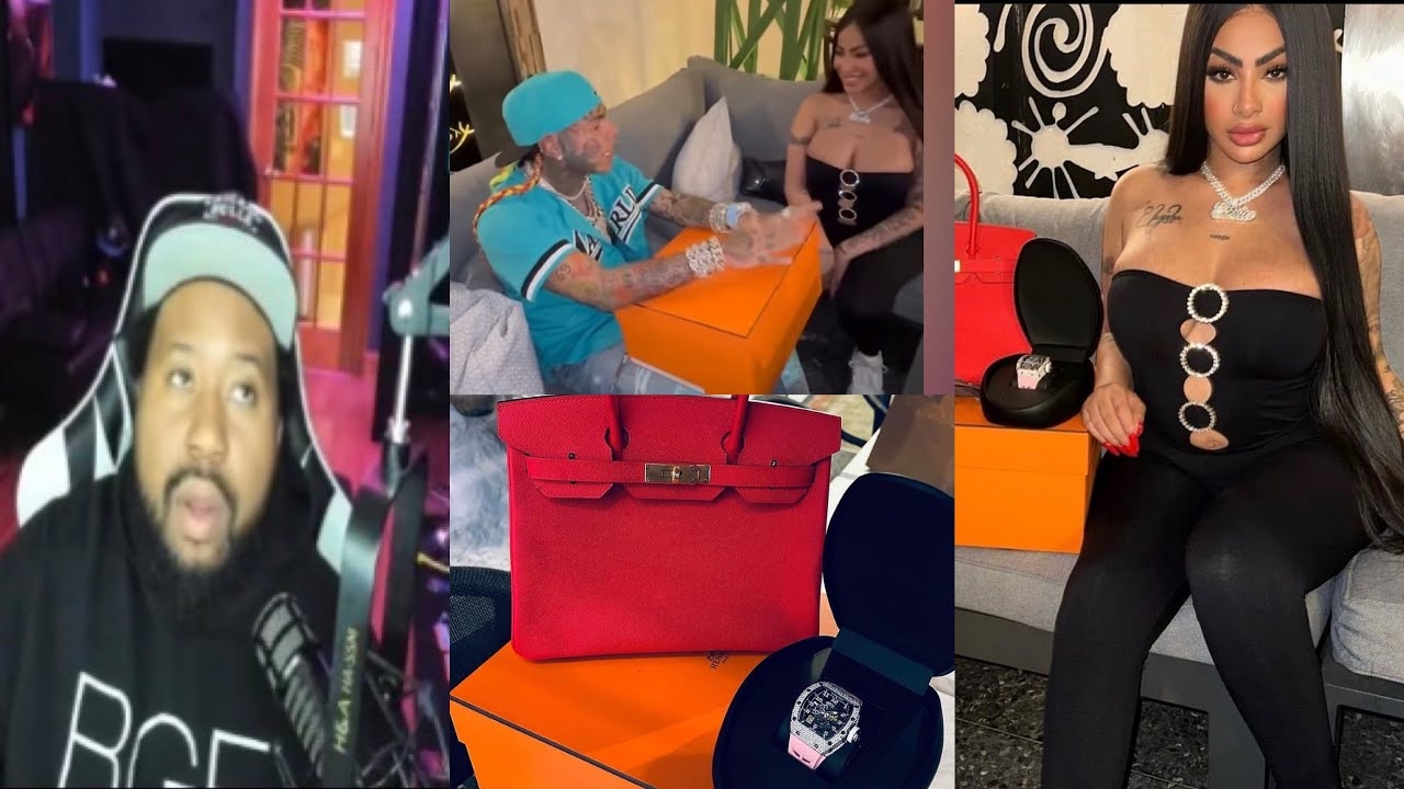 DJ Akademiks speaks on 6ix9ine popping out w/ Anuel's BM & gifting her a Richard Mille & a Birkin!
