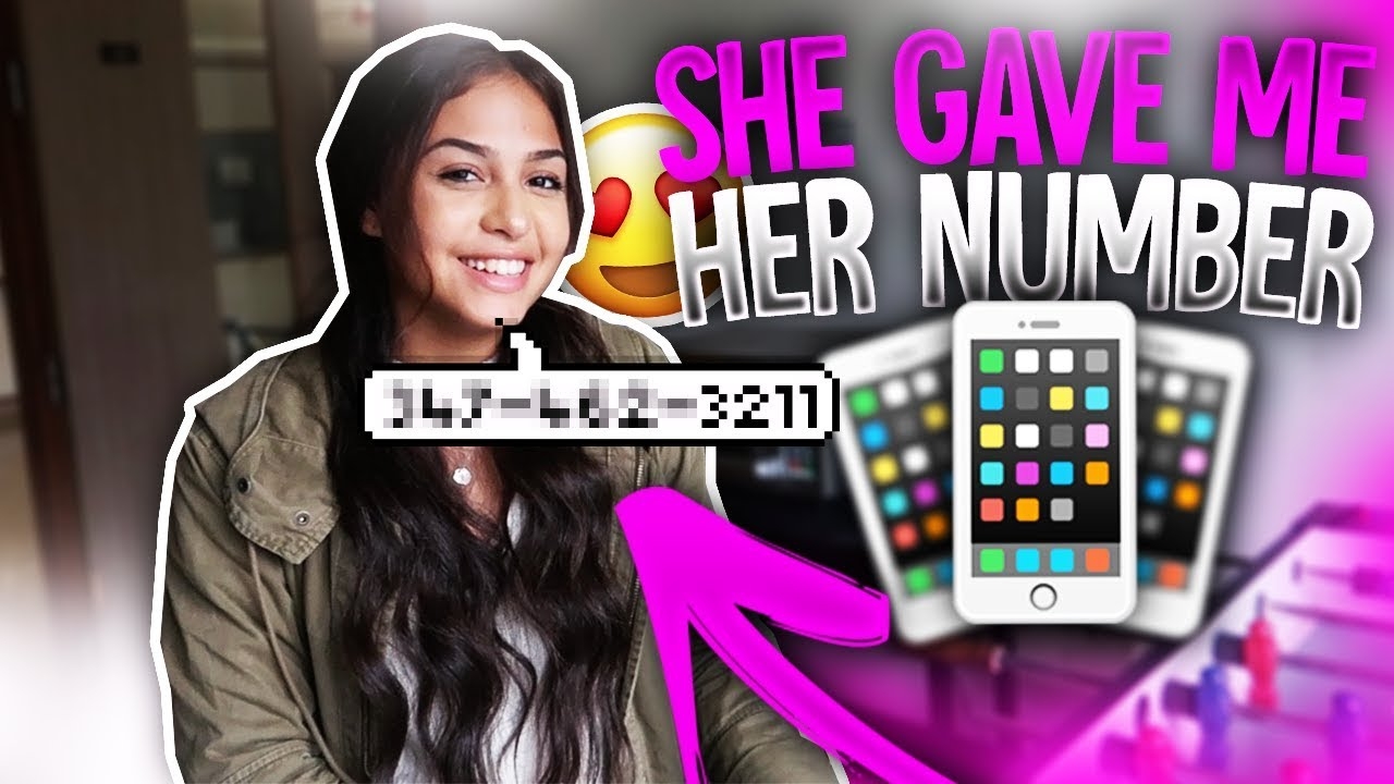 MY CRUSH GAVE ME HER NUMBER!!!