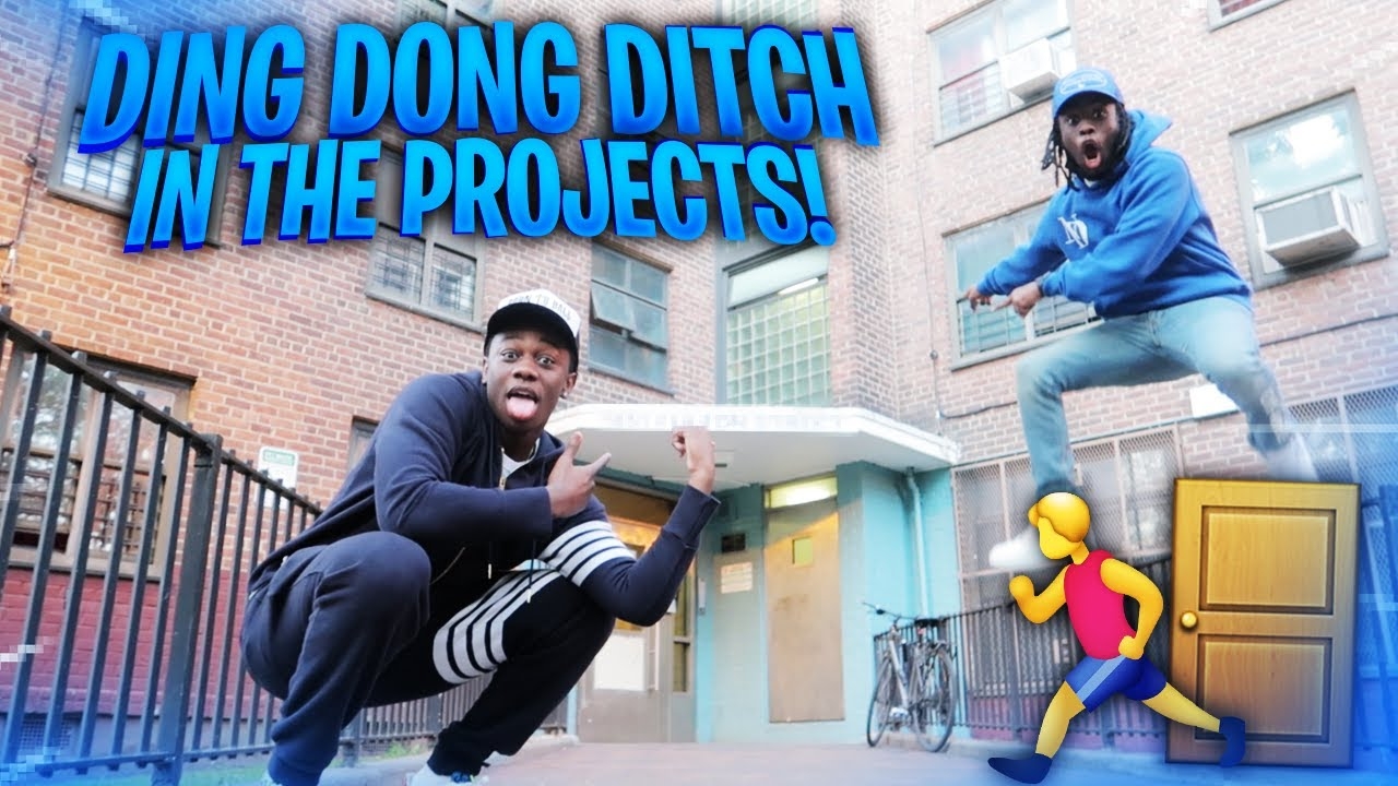 EXTREME DING DONG DITCH IN THE PROJECTS!! *GONE WRONG*
