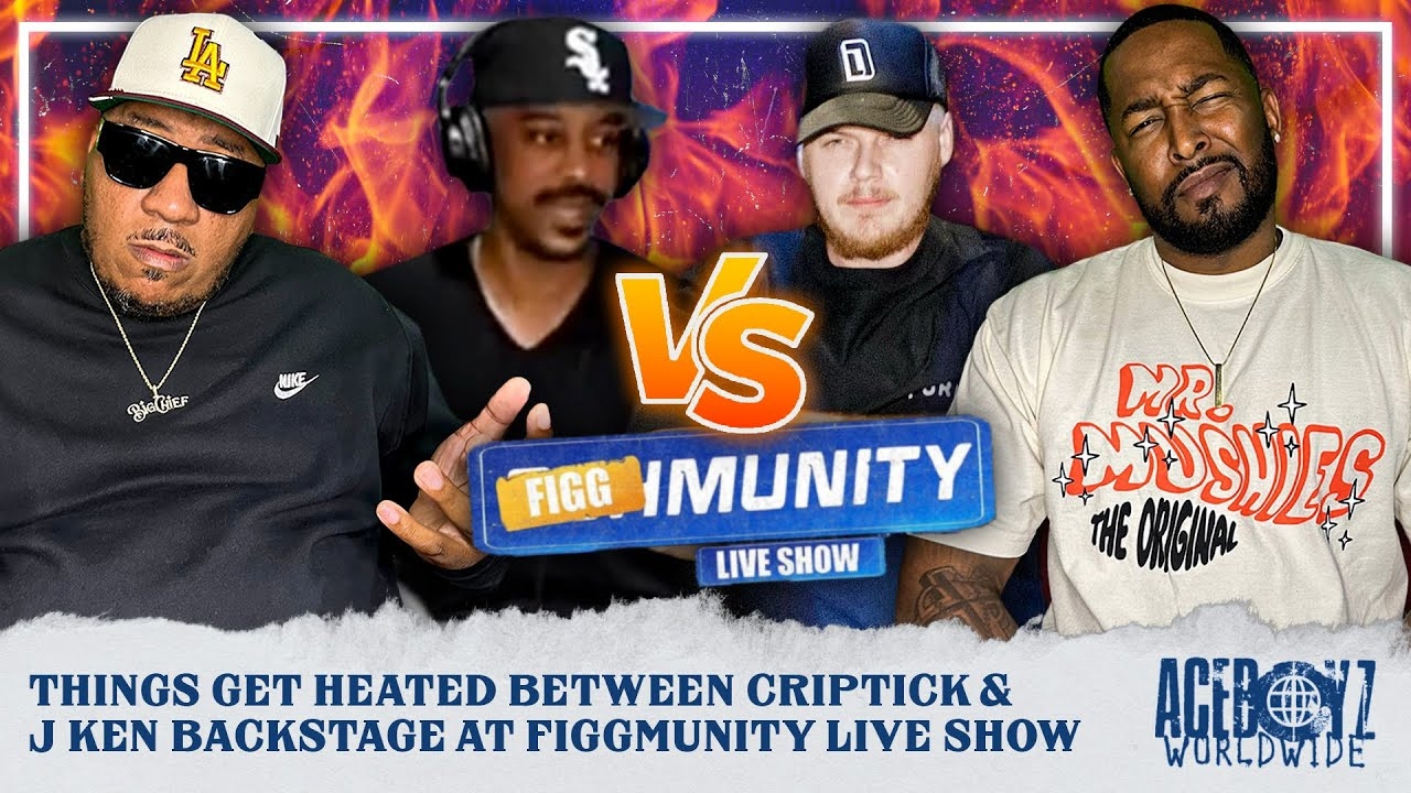 Things Get Heated Between CripTick & J Ken Backstage At Figgmunity Live Show