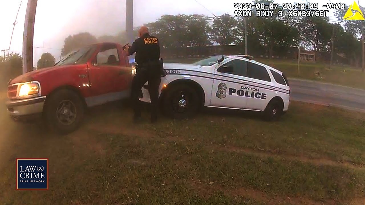 Bodycam: Murder Suspect Leads Ohio Cops on Wild 100+ mph Chase Before Crashing into Pole