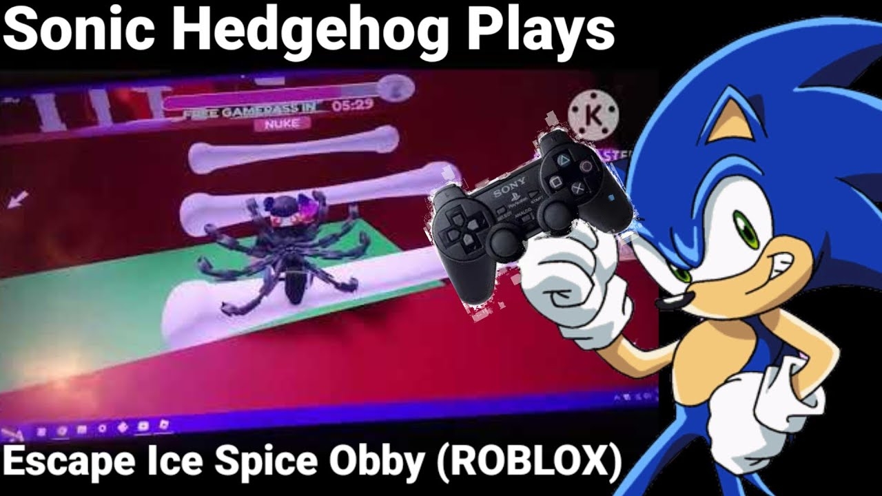 Sonic Hedgehog Plays Escape Ice Spice Obby (ROBLOX)