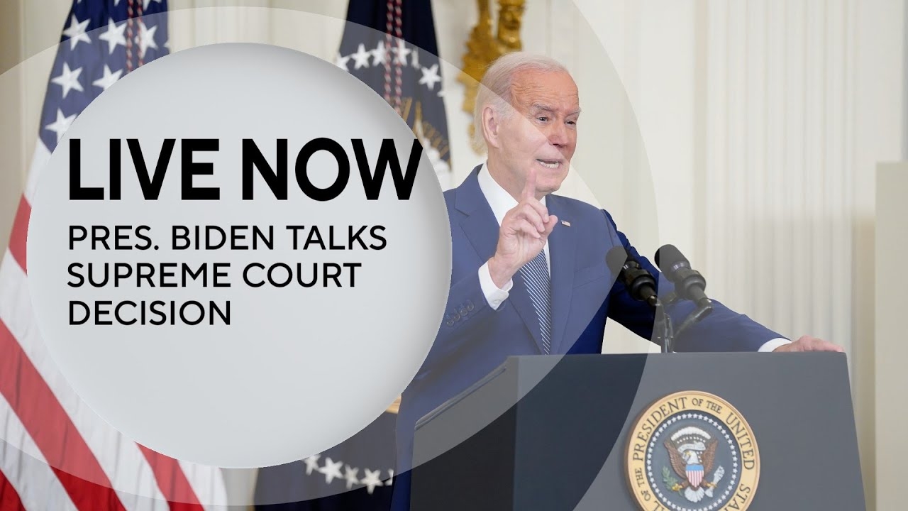 Streaming Live: President Biden speaks on Supreme Court decision on ending use of Affirmative Action