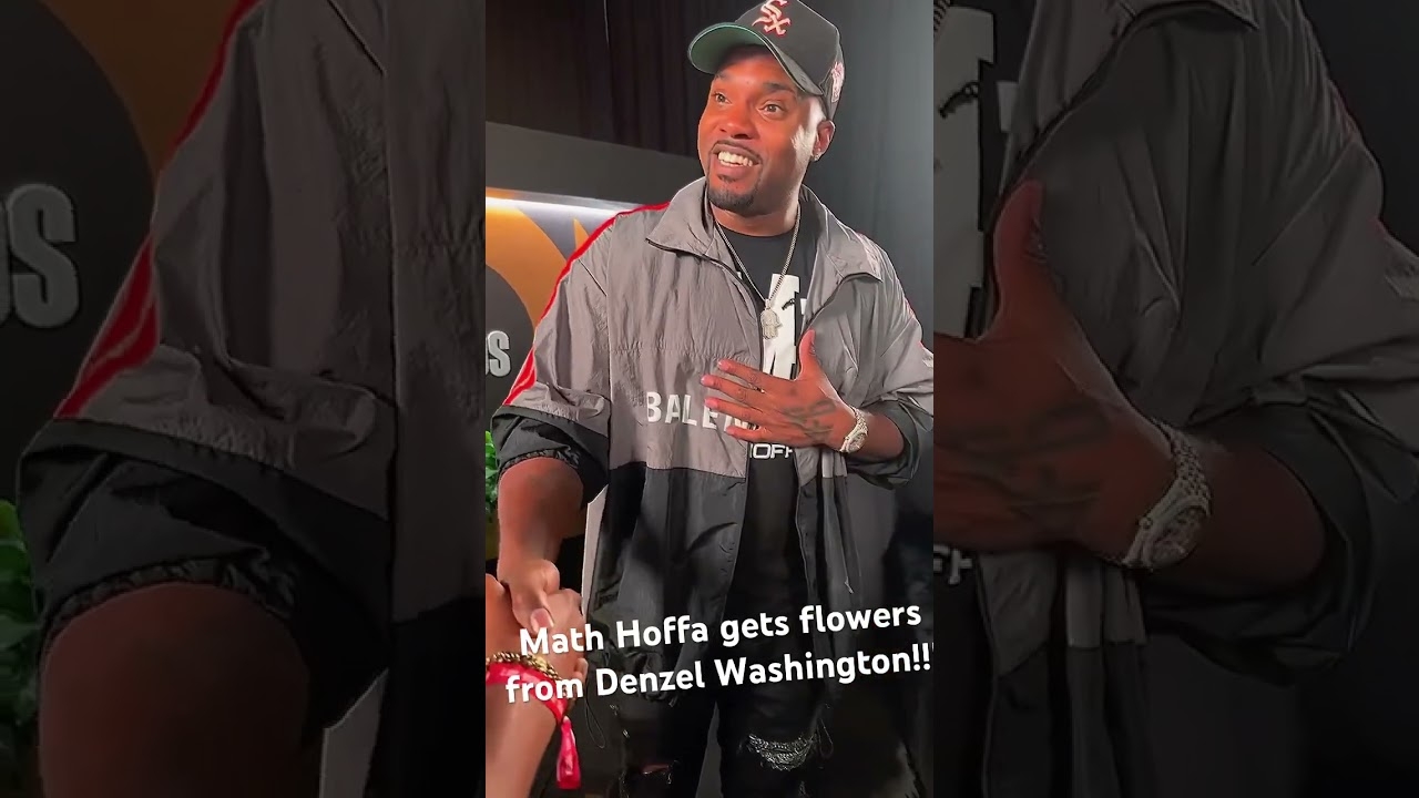MATH HOFFA GETS FLOWERS FROM DENZEL WASHINGTON