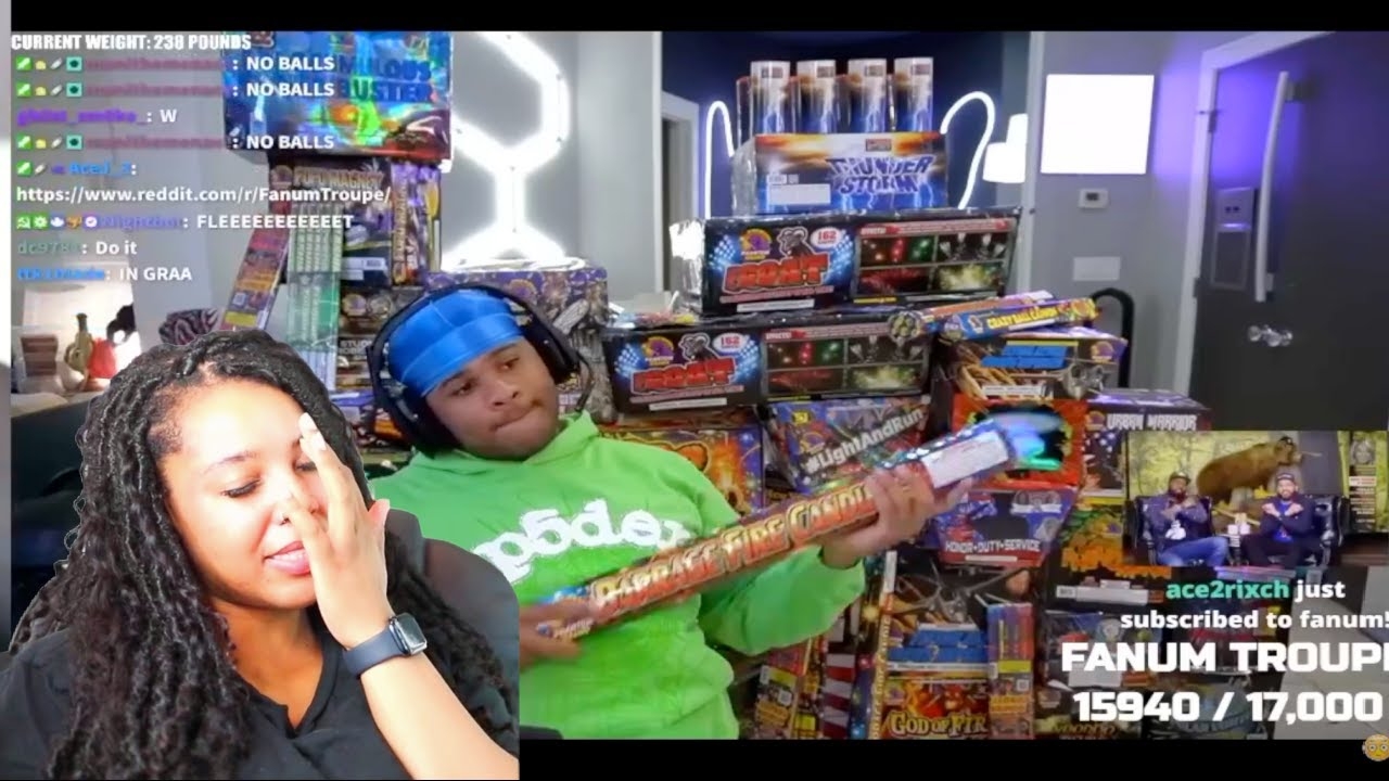 Fanum Prepares For The AMP Firework WAR | Reaction