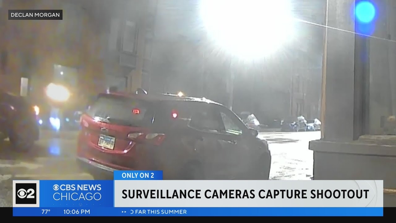 Surveillance camera captures shootout in West Town