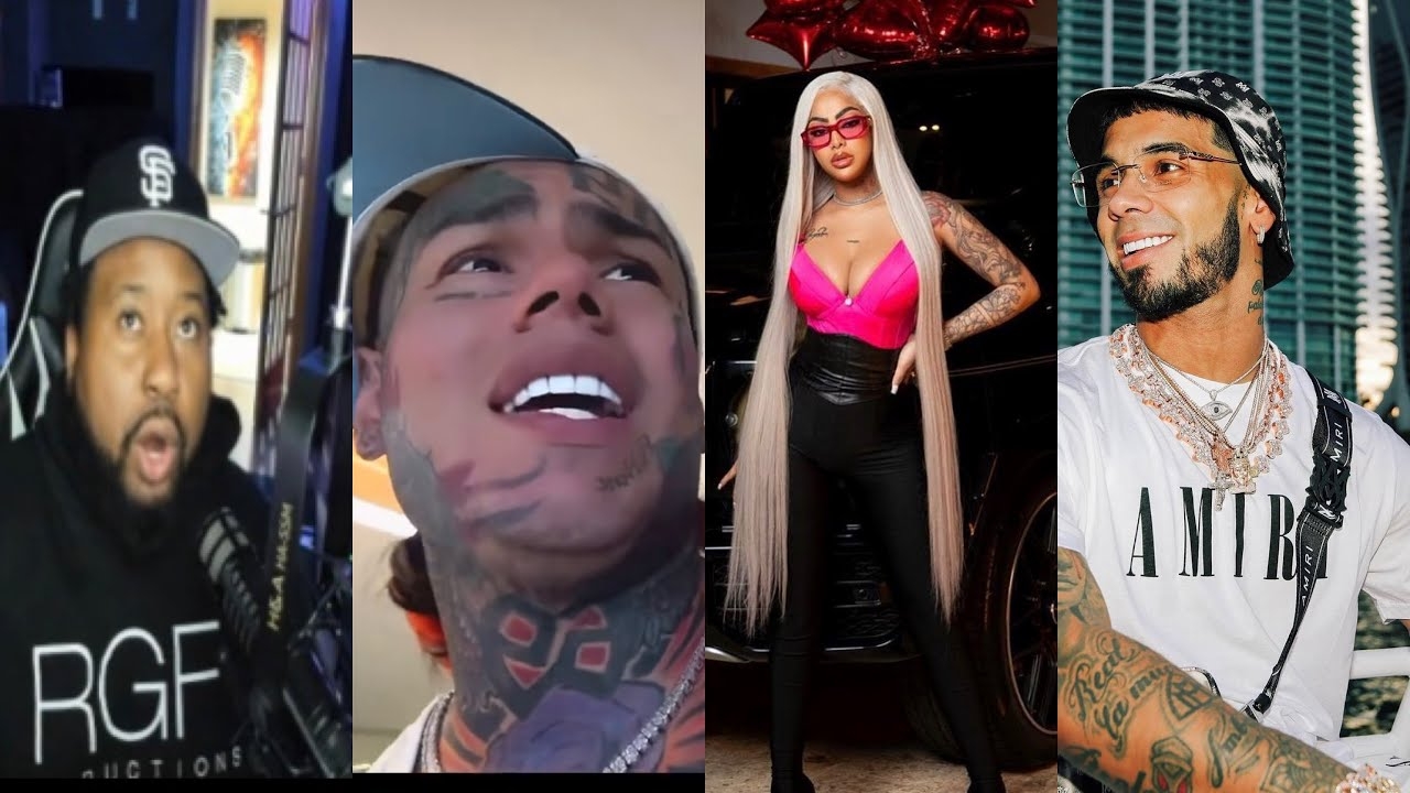 DJ Akademiks reacts to 6ix9ine calling out Anuel for a 1v1 fade after their b**f over Anuels Wife!