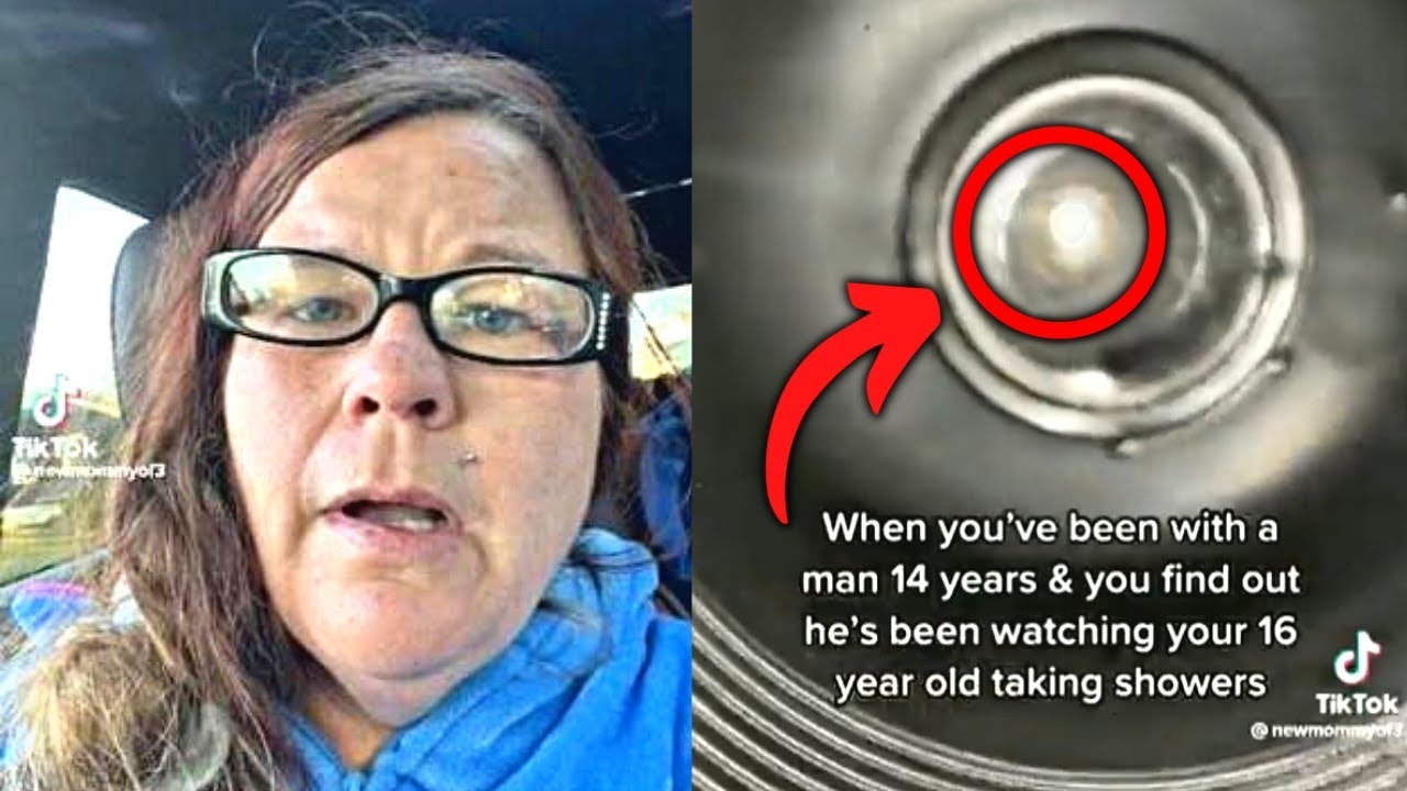 Tiktok Mom Finds Out Her Husband Hid a Camera in Their Daughter's Shower