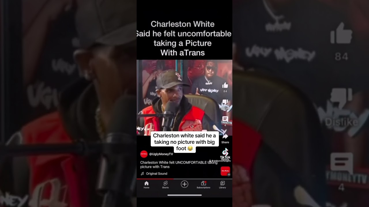 Charleston white said he aint taking no picture with transgender AkA big foot  #charlestonwhite