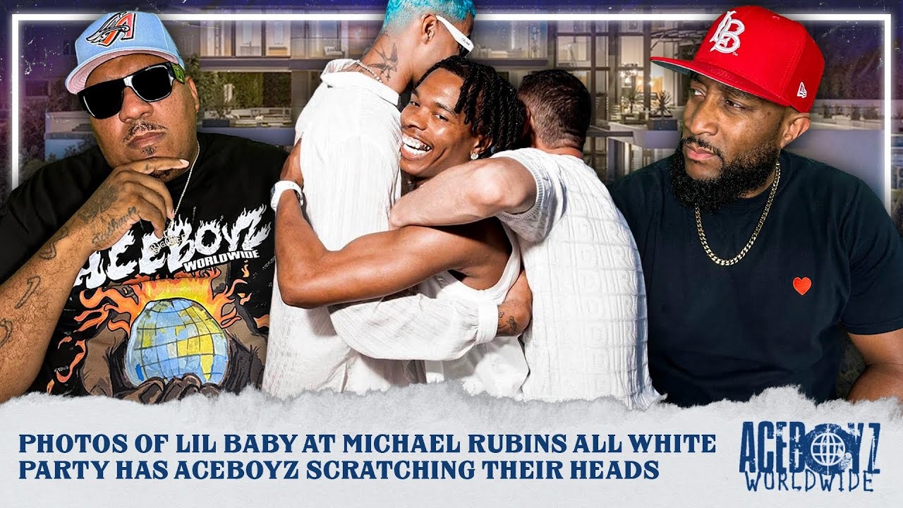 Photos Of Lil Baby At Michael Rubins All White Party Has AceBoyz Scratching Their Heads