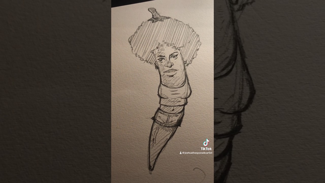 Ice spice as a chilli #doodle #art #artdoodle #viral #sketch#shorts#icespice#fun#cute#foryou