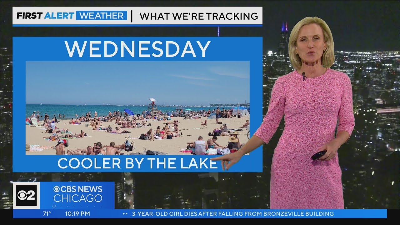 Chicago First Alert Weather: Cooler by the lake Wednesday